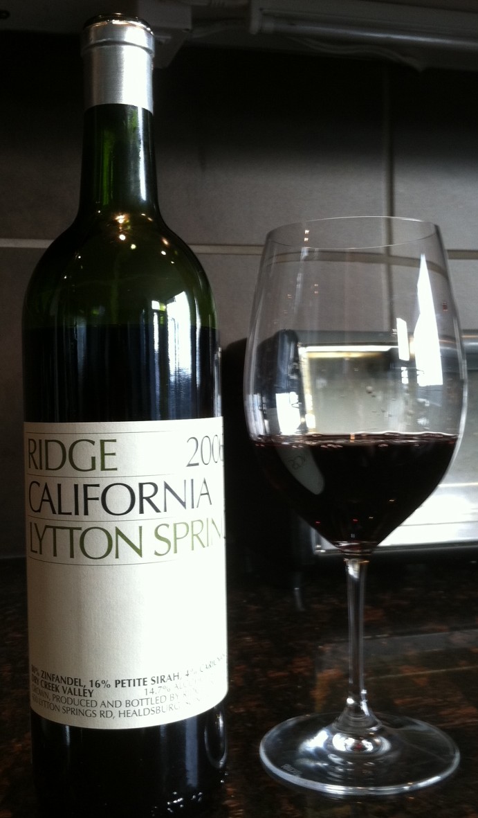 Wine Review: 2006 Ridge Lytton Springs | pop & pour