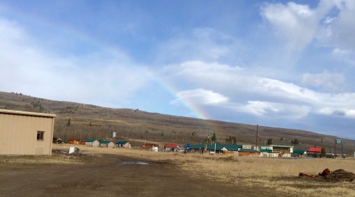Downtown Babb, Montana.  At the end of the rainbow.